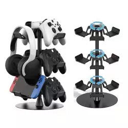 DeadSkull  Multifunctional Game Controller Rack with Three Layers - Black