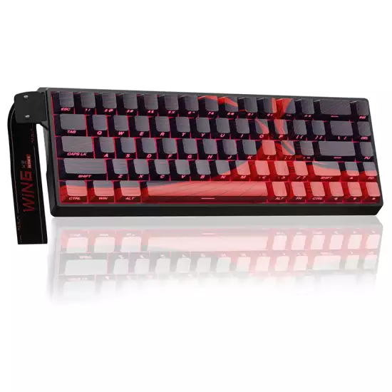 AULA WIN68 HE MAX Wing Chun Magnetic Switch Gaming Keyboard - Black /Red