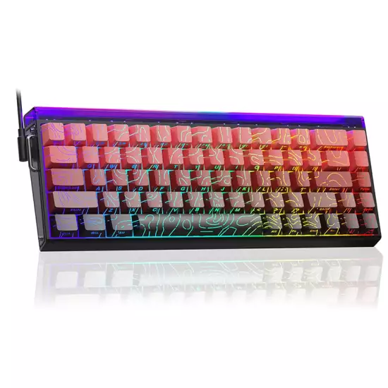 AULA HERO68 HE Dragon King Magnetic Switch Gaming Keyboard - Black/ Red Gradient Contour Engrave AULA HERO68 HE Dragon King Magnetic Switch Gaming Keyboard - Black/ Red Gradient Contour Engrave
