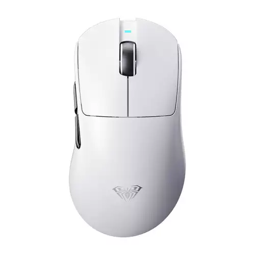 AULA SC900 Pro Wireless Gaming Mouse, 26000 DPI, 650IPS, PAW3395 Sensor, 62g Lightweight Mouse, Tri-Mode 2.4Ghz/Type-C/BT5.0, Dual 8KHz Polling Rate with Rechargeable Mouse, White | SC900