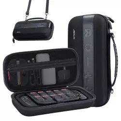 JSAUX Large Capacity Carrying Case for Nintendo Switch 2, Hard Shell Travel Case with 20 Game Card Slots, Storage Bag for Switch 2 and Accessories | Portable & Durable Protective Shell – Black JSAUX Large Capacity Carrying Case for Nintendo Switch 2, Hard Shell Travel Case with 20 Game Card Slots, Storage Bag for Switch 2 and Accessories | Portable & Durable Protective Shell – Black