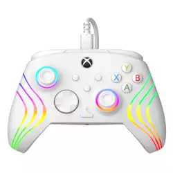 PDP Afterglow Wave Wired RGB Controller for Xbox & PC - White