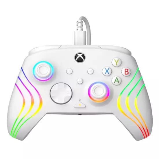 PDP Afterglow Wave Wired RGB Controller for Xbox & PC - White PDP Afterglow Wave Wired RGB Controller for Xbox & PC - White