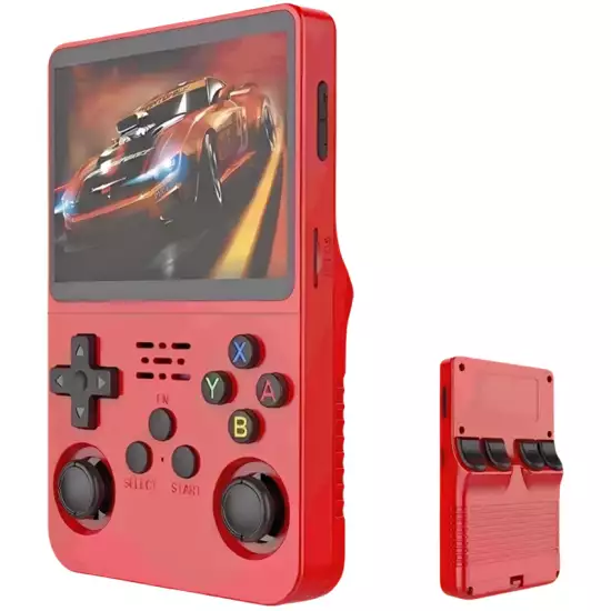 R36S Retro Handheld Video Game Console - 128 GB - Red R36S Retro Handheld Video Game Console - 128 GB - Red