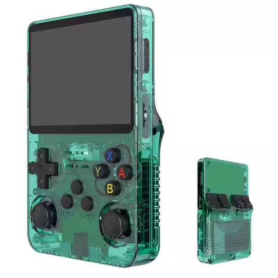 R36S Retro Handheld Video Game Console - 128 GB - Green R36S Retro Handheld Video Game Console - 128 GB - Green