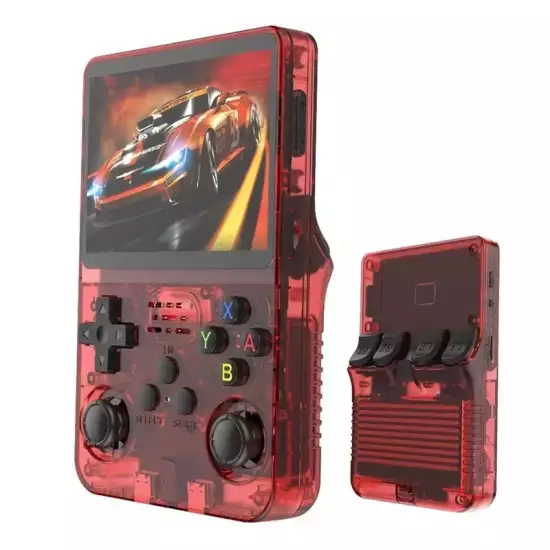 R36S Retro Handheld Video Game Console - 128 GB - Burgundy R36S Retro Handheld Video Game Console - 128 GB - Burgundy