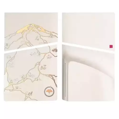 Ghost of Yotei Replacement Plate for PS5 Slim (Disc) - White