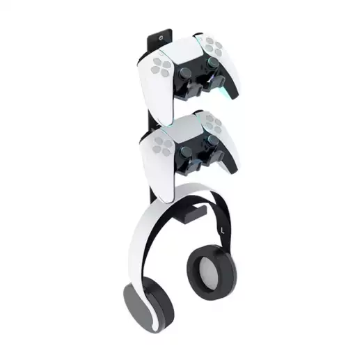 DeadSkull Controller & Headphone Holder Wall Mount Compatible with various controllers and headsets