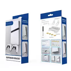 PGTECH GP-531 For PS5 Pro / PS5 Slim Wall Mount Game Console Organizer Rack (White) PGTECH GP-531 For PS5 Pro / PS5 Slim Wall Mount Game Console Organizer Rack (White)