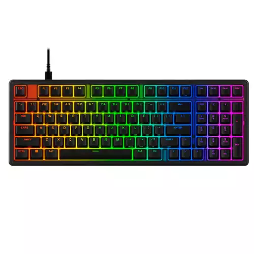 HyperX - Origins 2 1800 Wired Mechanical Linear Red Switch Gaming Keyboard with RGB Back Lighting - Black
