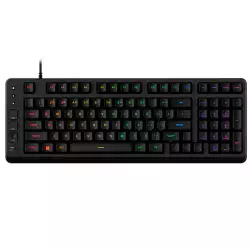 HyperX - Eve 1800 Compact Wired Membrane Gaming Keyboard with RGB Back Lighting - Black
