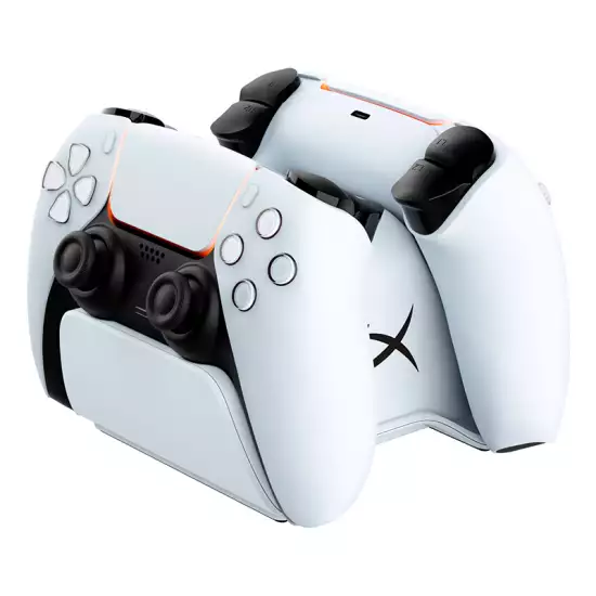 HyperX ChargePlay Duo Controller Charging Station For PS5, Charge Two DualSense Controllers, Compact and Sleek Design, White | 51P68AA HyperX ChargePlay Duo Controller Charging Station For PS5, Charge Two DualSense Controllers, Compact and Sleek Design, White | 51P68AA