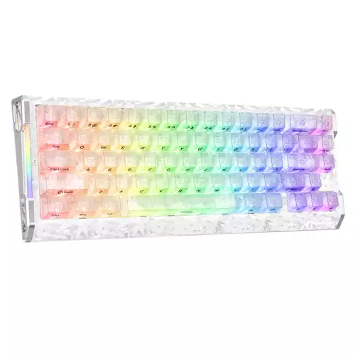 ATTACK SHARK R68 HE Carbon Fiber Rapid Trigger Keyboard Magnetic Switch - Ice Ninja 