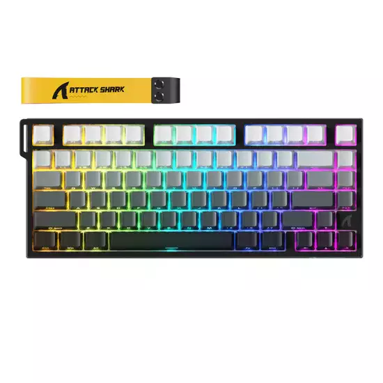 ATTACK SHARK R82 HE Rapid Trigger Keyboard Magnetic Switch with 0.005MM RT - Black Gradient ATTACK SHARK R82 HE Rapid Trigger Keyboard Magnetic Switch with 0.005MM RT - Black Gradient
