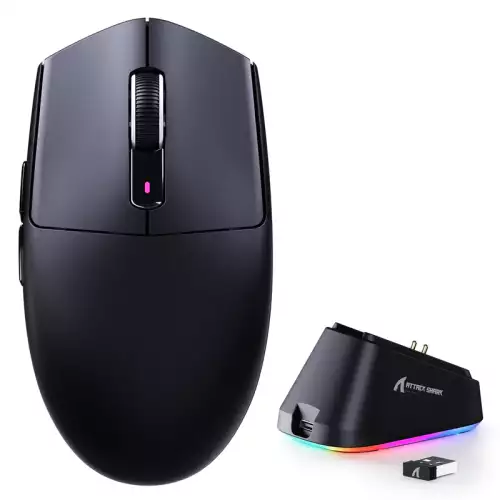 ATTACK SHARK G3 PRO Tri-mode Wireless Gaming Mouse with Charge Dock 25000 DPI Ultra Lightweight -  Black
