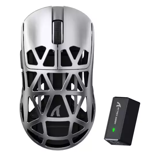ATTACK SHARK R2 Magnesium Alloy PAW3950 Gaming Mouse 8K - Grey ATTACK SHARK R2 Magnesium Alloy PAW3950 Gaming Mouse 8K - Grey