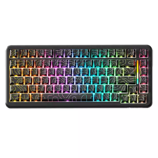 ATTACK SHARK X82 PRO HE Wireless Rapid Trigger Gaming Keyboard Magnetic Switch - Black Contours