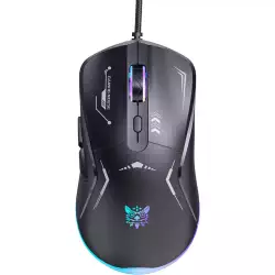 ONIKUMA CW917 RGB Gaming Mouse – 3600 DPI Optical Sensor, 6-Button Wired Gaming Mouse with RGB Lighting (Black)