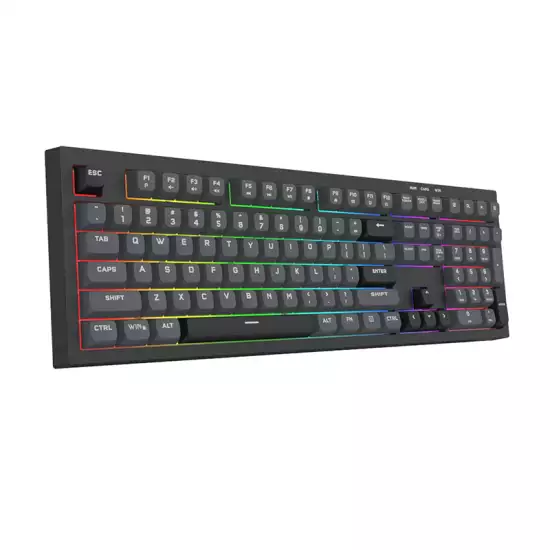 Redragon K518 CRUX RGB Membrane Gaming Keyboard 108 Keys Anti-Ghosting USB Wired - Black | RD-K518-RGB-GB Redragon K518 CRUX RGB Membrane Gaming Keyboard 108 Keys Anti-Ghosting USB Wired - Black | RD-K518-RGB-GB