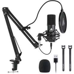MAONO A04 Professional Podcaster USB Microphone With Boom Arm
