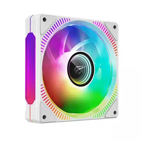 Havit Gamenote F2096 120mm RGB Fan - 1800RPM - White Havit Gamenote F2096 120mm RGB Fan - 1800RPM - White