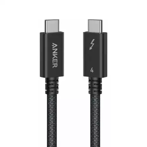 Anker Thunderbolt 4 USB-C to USB-C Data Cable, 1 Meter, 240 Watt, Black - A84N0011
