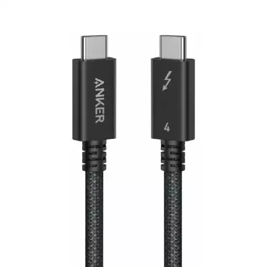 Anker Thunderbolt 4 USB-C to USB-C Data Cable, 1 Meter, 240 Watt, Black - A84N0011