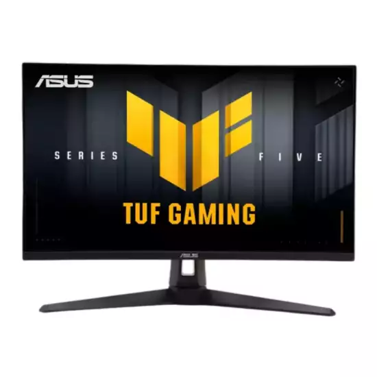 ASUS 27" TUF Gaming Series 5 VG27AQM5A Gaming Monitor: 27 inch, QHD(2560x1440), 300Hz, Fast IPS, ELMB Sync, 0.3ms (GTG), Stereo speaker, 95% DCI-P3, DisplayWidget Center - Black