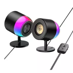 REDRAGON GS598 AHRI 2.0 COMPUTER MULTIMEDIA SPEAKER RGB - Black