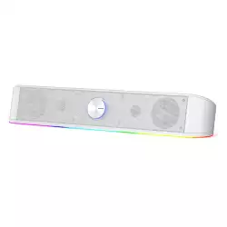 Redragon GS560 RGB Desktop Soundbar – 2.0 Channel Computer Speaker – White