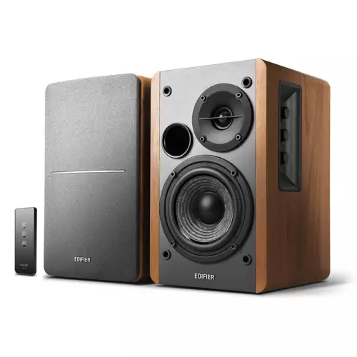 Edifier R1280T Powered Bookshelf Speakers - 2.0 Active Near Field Studio Monitor Speaker - Wooden Enclosure - 42 Watts RMS Power