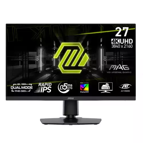 MSI MAG 272URDF E16 27-Inch Dual-Mode Gaming Monitor – 4K UHD 160Hz / FHD 320Hz Rapid IPS – Black