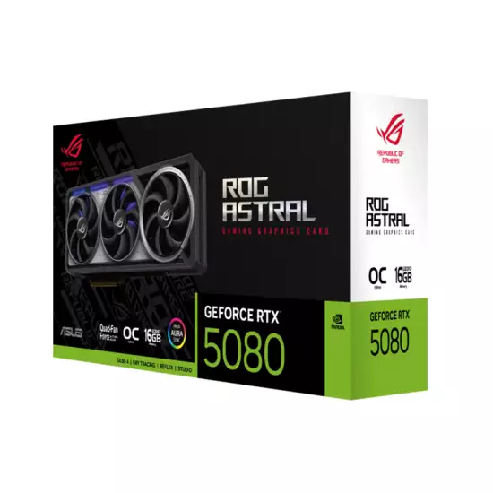 ROG Astral GeForce RTX™ 5080 16GB GDDR7 OC Edition ROG Astral GeForce RTX™ 5080 16GB GDDR7 OC Edition
