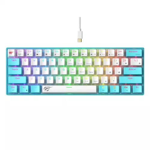 HAVIT KB903L Gaming Mechanical Keyboard Blue/ White
