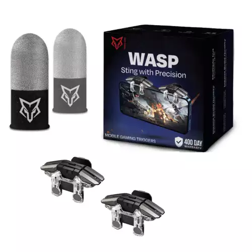 Sarafox K5 Pulse WASP PUBG Game Controller Trigger, Smart Phone Game Controller Gamepad Large Thickness, Shoot Gaming