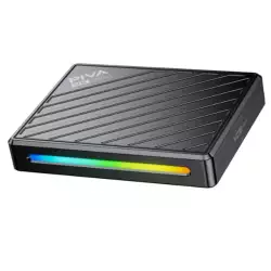 PIVA VD15 4K Live Streaming Video Capture Card with RGB Lighting – 240Hz Passthrough, VRR Support for PS5, Xbox, Switch & DJI Drones