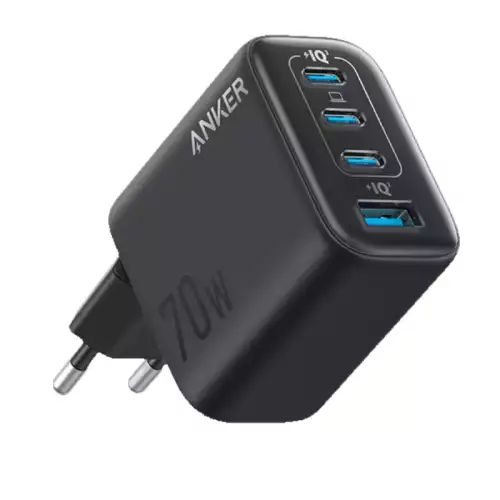 Anker Zolo Charger 70W 4 Ports With Cable USB-C  - Black | B121CL11