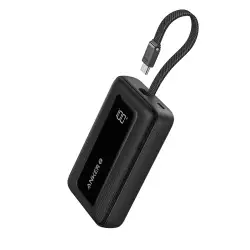 Anker Zolo Power Bank With Built-In USB-C 10,000mAh 30W - Black | A1688H11 Anker Zolo Power Bank With Built-In USB-C 10,000mAh 30W - Black | A1688H11