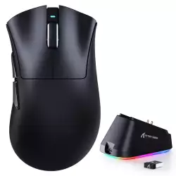 ATTACK SHARK V3PRO Ultra-Light Tri-Mode Gaming Mouse with Charging Dock - Black