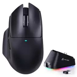 ATTACK SHARK V6 Ultra-Light Tri-Mode Gaming Mouse - Black