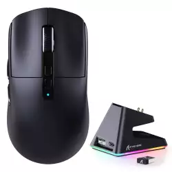 ATTACK SHARK X6 Triple-mode Gaming Mouse With Charging Dock - Black