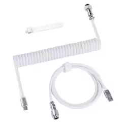 ATTACK SHARK C01 PRO Coiled Cable - White