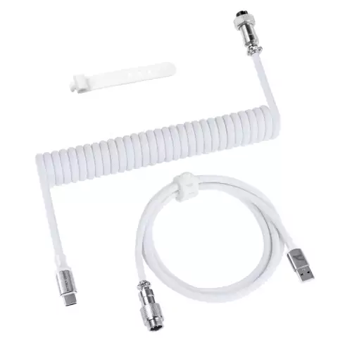 ATTACK SHARK C01 PRO Coiled Cable - White