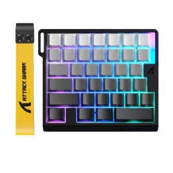 ATTACK SHARK M36 HE One-Handed Magnetic Switch Keyboard  - Gray Gradient