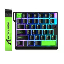 ATTACK SHARK M36 HE One-Handed Magnetic Switch Keyboard  - Black