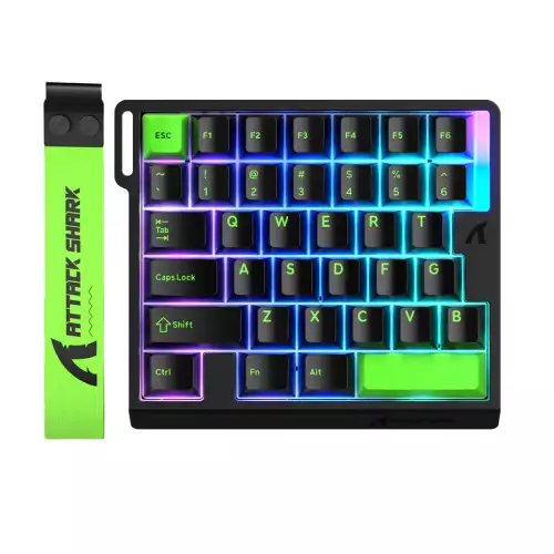 ATTACK SHARK M36 HE One-Handed Magnetic Switch Keyboard  - Black