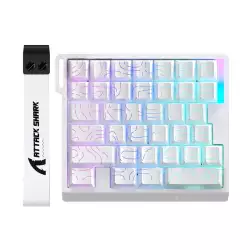 ATTACK SHARK M36 HE One-Handed Magnetic Switch Keyboard  -  White Contours