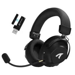 ATTACK SHARK L50 PRO Wireless Gaming Headset with Detachable Mic - Black