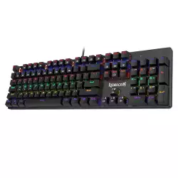 Redragon K608 Valheim Mechanical Gaming Keyboard – Brown Switch, Rainbow Backlit, US QWERTY - Black