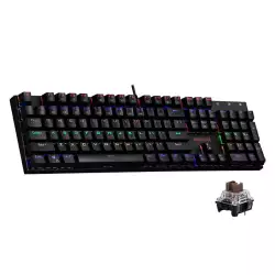 Redragon K565R-1 RUDRA Mechanical Gaming Keyboard Brown Switch Rainbow Backlit